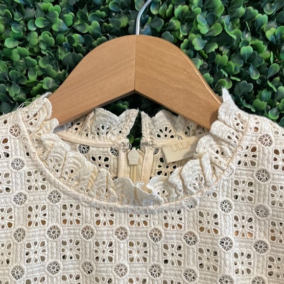 NWT ULLA JOHNSON Sabrina Lace High Neck A-Line Mini Dress - Picture 11 of 12